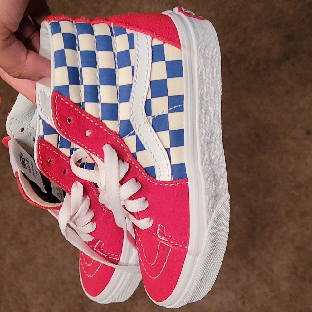 Preschool Hightop Checkerboard Vans